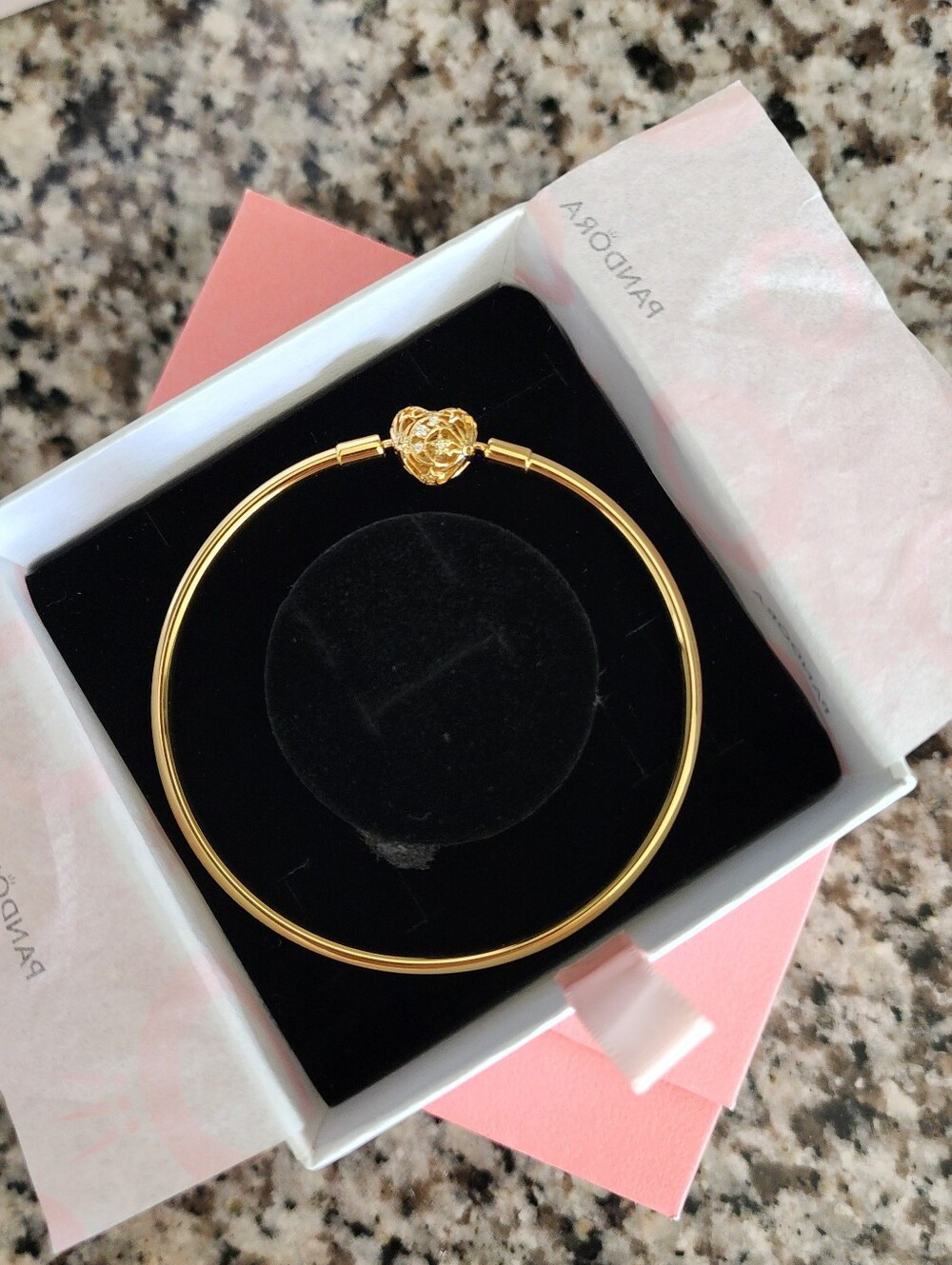Pandora Celestial Heart Clasp Bangle BRAND NEW